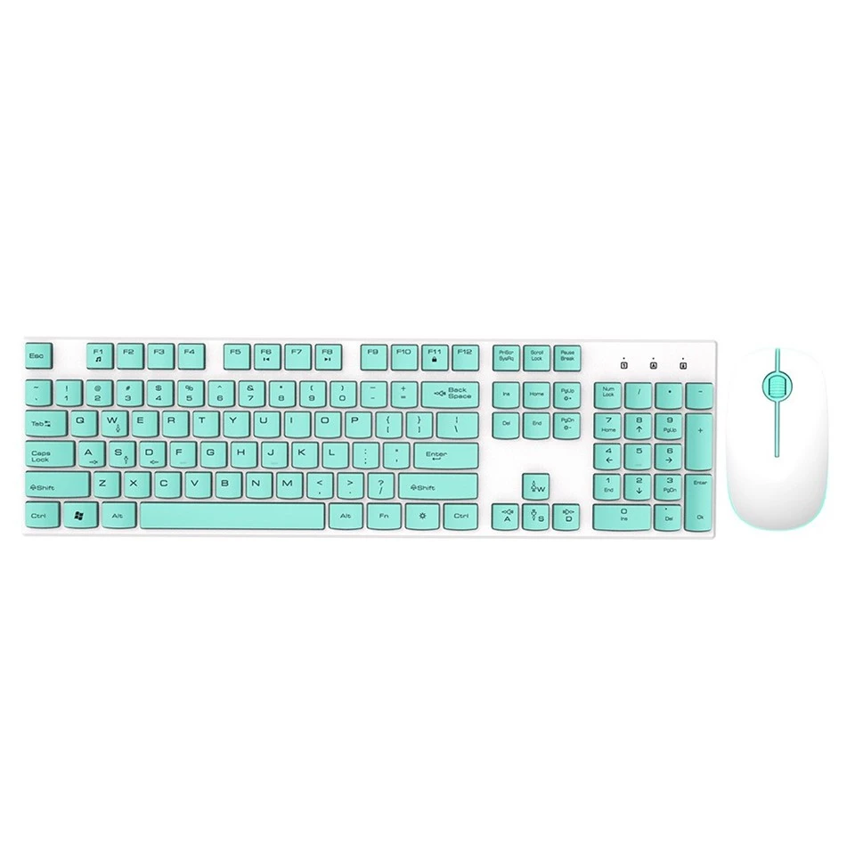 wireless keyboard and mouse white